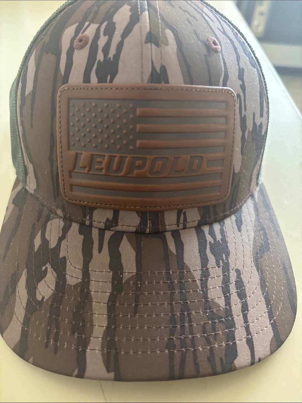 Brown Camo Patch Trucker Hat